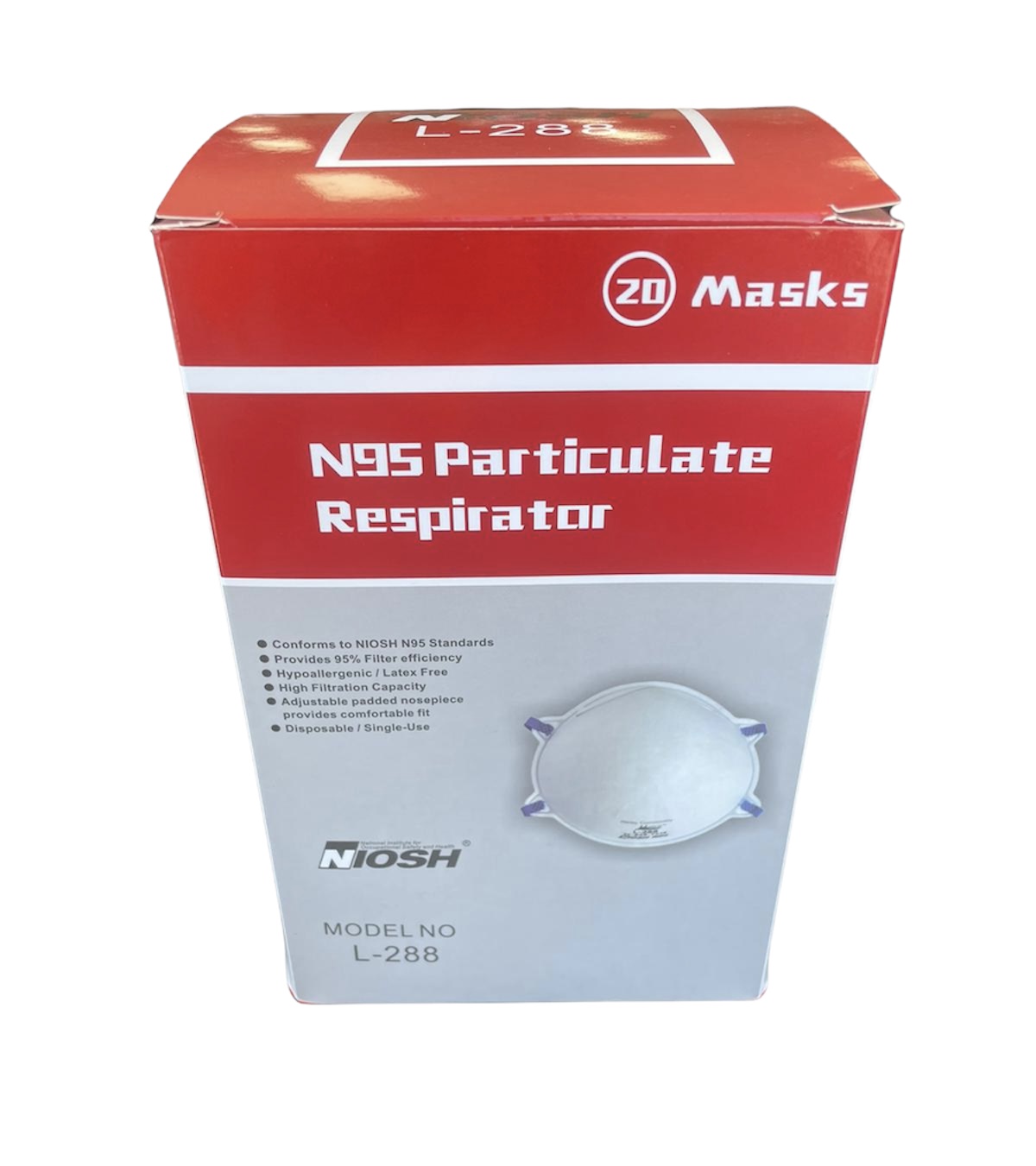 Harley N95 Respirator Face Mask – Model L-288 NIOSH Approved – n95